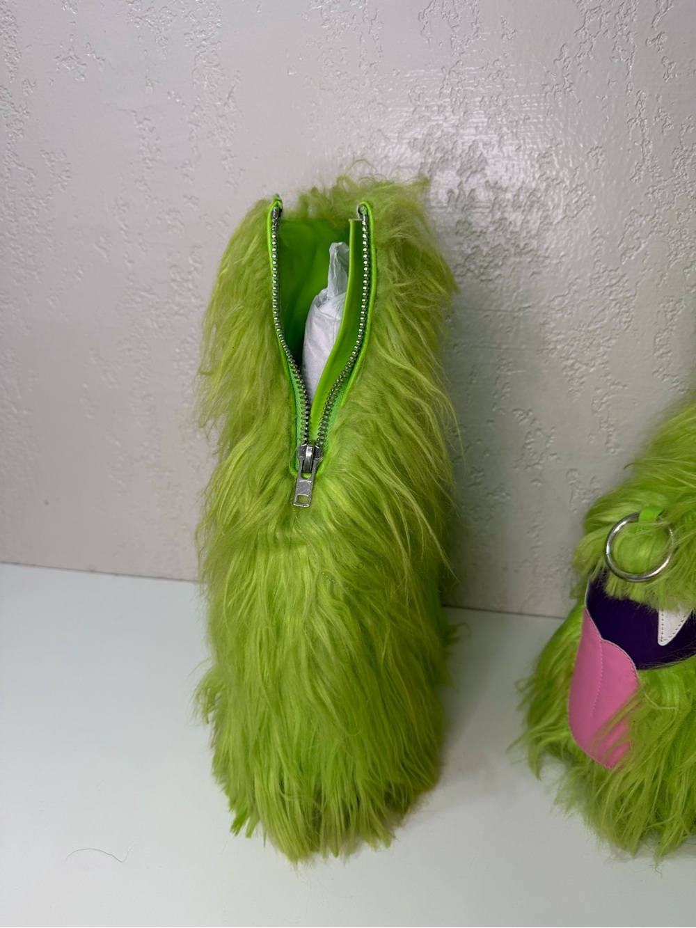 Trickz N’ Treatz Kooky Monster Platform Boots — GREEN - Picture 3 of 6